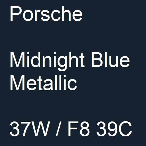 Porsche, Midnight Blue Metallic, 37W / F8 39C.
